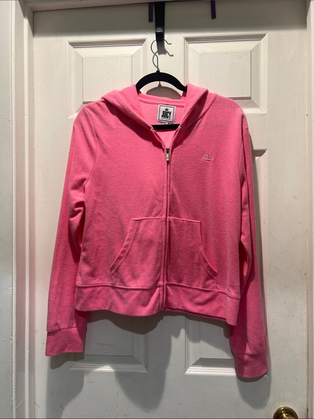 Juicy Couture Hot Pink Zip-Up Hoodie